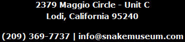 Contact The Serpentarium