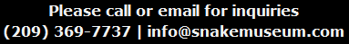 Contact The Serpentarium