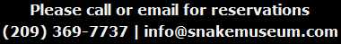 Contact The Serpentarium