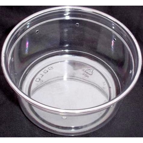 4.5 12 oz Clear Pre-Punched Cups W/LIDS