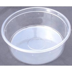 7" Clear Deli Cup - 48 oz - Punched (PinnPack)