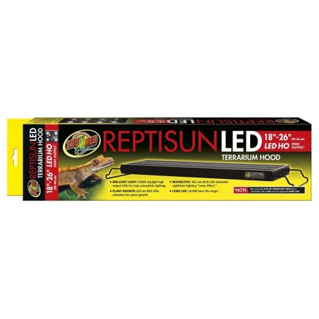 ReptiSun LED Terrarium Hood 18" - 26" (Zoo Med)