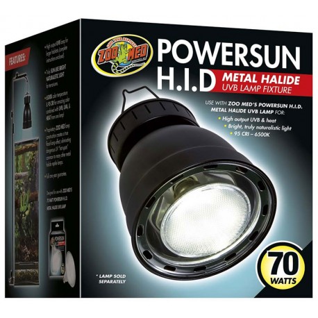 PowerSun H.I.D. Metal Halide UVB Lamp Fixture
