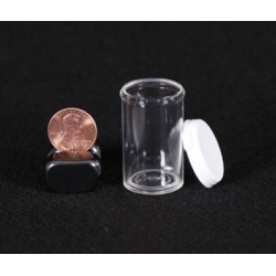 Clear Plastic Vial - 3.5 Dram