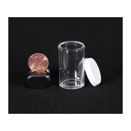 Clear Plastic Vial - 3.5 Dram