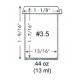 Clear Plastic Vial - 3.5 Dram