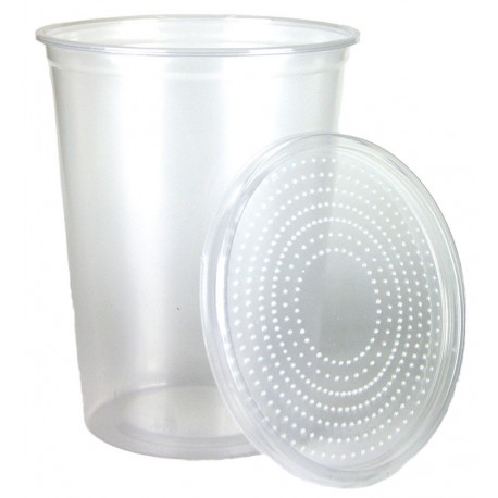 32oz Deli Cups & Vented Lids - Fabric or Punched