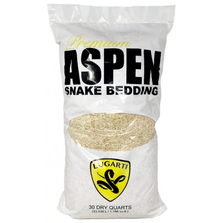 Premium Aspen Snake Bedding - 30 qt (Lugarti)