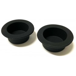 Silicone Gecko Food Dish - Black - SM (2pk)