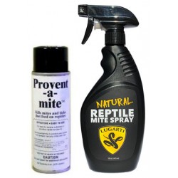 Provent-a-Mite & Natural Reptile Mite Spray Combo - 6 oz / 16 oz