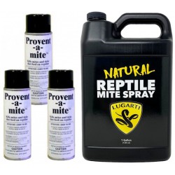 Provent-a-Mite & Natural Reptile Mite Spray Combo - 6 oz (x3) / 1 gal