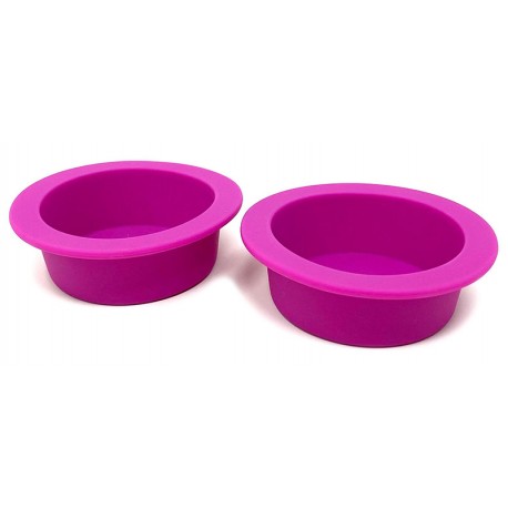 Silicone Gecko Food Dish - Purple - LG (2pk)