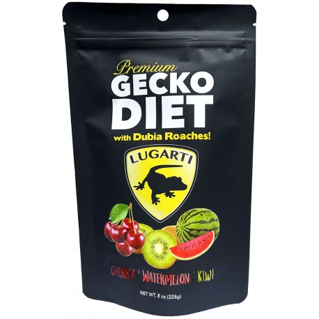 Premium Gecko Diet - Cherry / Watermelon / Kiwi - 8 oz (Lugarti)